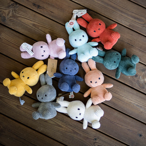 Nijntje Miffy Kuscheltier, Stofftier 23cm, light wash denim