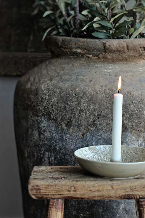 Majas Cottage, Lidatorp Happiness, Kerzenhalter Mandala, Dekoschale Salbei Schlamm grün