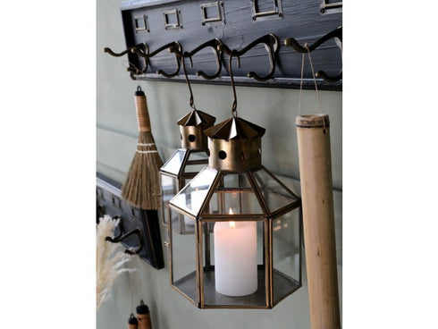 Kleiderhakenleiste Vintage mit 5 Haken, schwarz