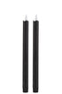 LED Stabkerzen lang, schwarz, 2er Packung