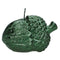 Dekokerze Eichel Herbst-Winter, glitter green