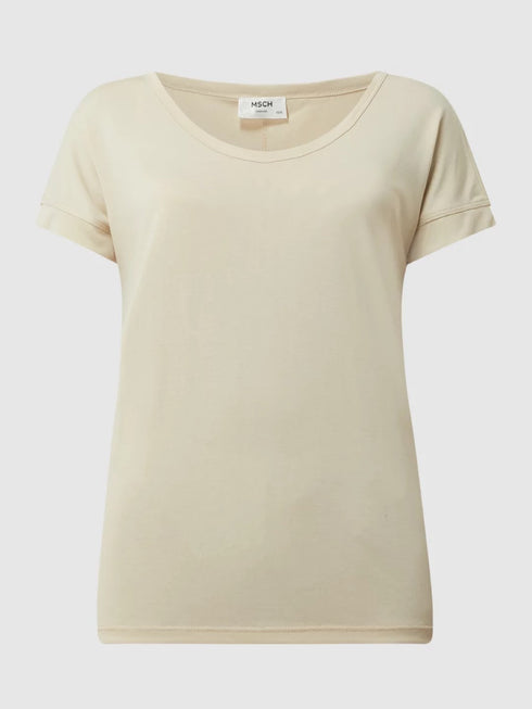 Moss Copenhagen - FENYA MODAL TEE- T-Shirt kurzarm, beige