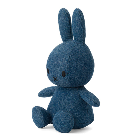 Nijntje Miffy Kuscheltier, Stofftier 23cm, mid wash denim