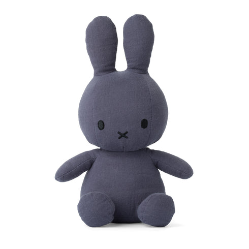 Nijntje Miffy Kuscheltier, Stofftier 23cm, Musselin blue, blau