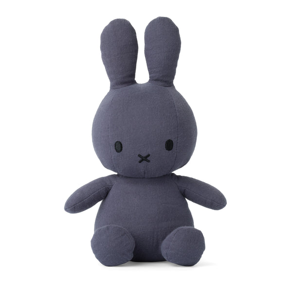 Nijntje Miffy Kuscheltier, Stofftier 23cm, Musselin blue, blau