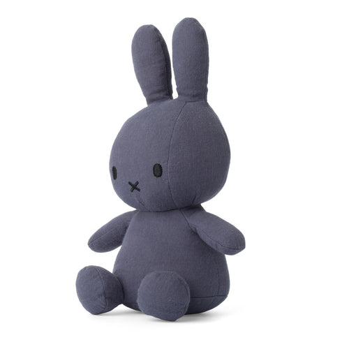 Nijntje Miffy Kuscheltier, Stofftier 23cm, Musselin blue, blau