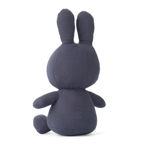 Nijntje Miffy Kuscheltier, Stofftier 23cm, Musselin blue, blau