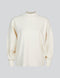 Summum Pullover Feinstrick mit Stehkragen, creme