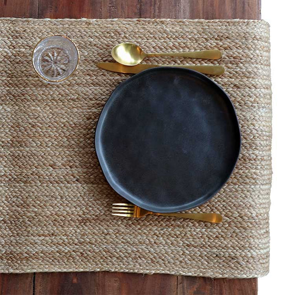 Läufer Jute 45x150cm natur dunkel