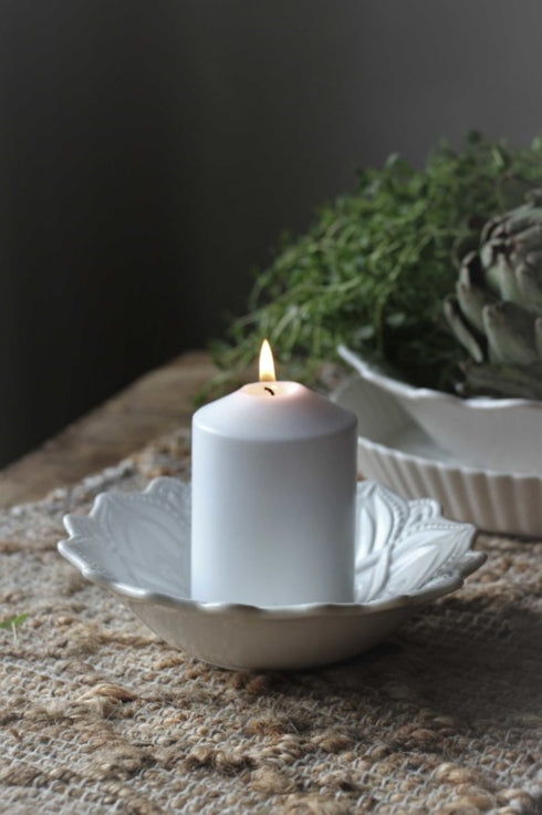 Majas Cottage, Boho Dekoschale, Snackschale Mandala Fleur, weiß, mittel