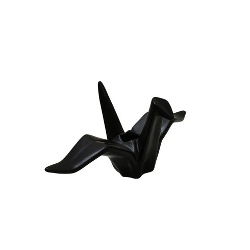 Skandi Kerzenhalter, Scandi Design Kerzenständer Schwan, schwarz