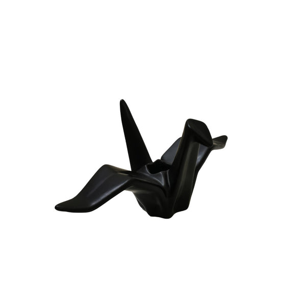 Skandi Kerzenhalter, Scandi Design Kerzenständer Schwan, schwarz