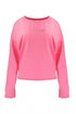 XOX Sweatshirt U-Boot Ausschnitt, Longsleeve, pink - Fair Trade