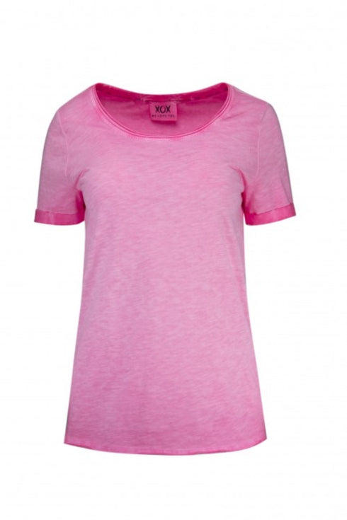 XOX T-Shirt Rundhals, pink - Fair Trade
