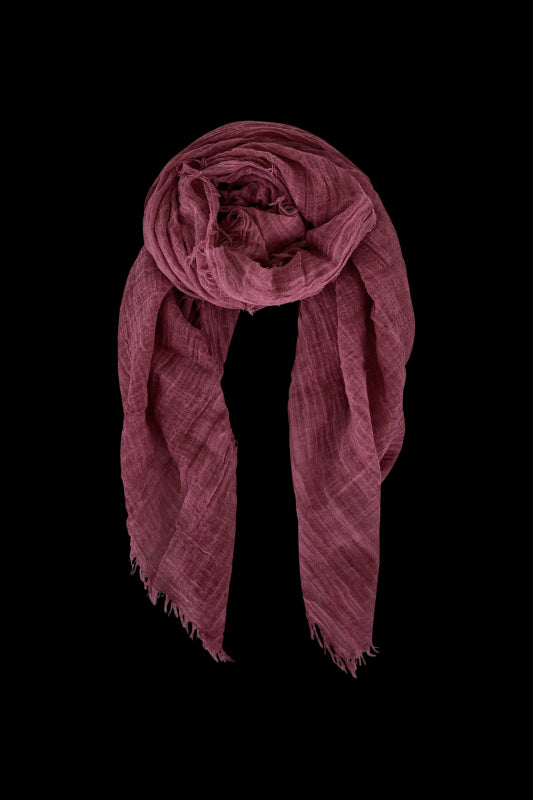 Black Colour Schal Taya, Tuch mit Fransen, Marsala rose