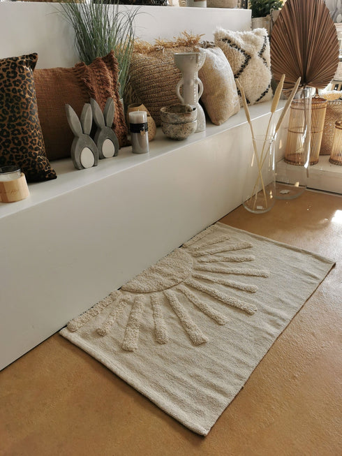 Liv Interior Boho Teppich Sunrise 60 x 90 cm, creme
