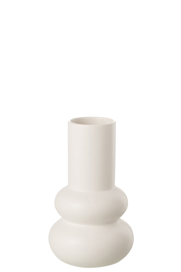 Skandi Vase Buble, Dekovase Nordic Minimalist weiß matt