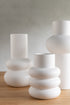 Skandi Vase Buble, Dekovase Nordic Minimalist weiß matt