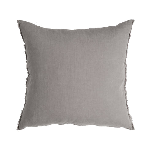 WALRA Komfort Leinenkissen Vintage, grau 45x45cm, inkl. Federnfüllung