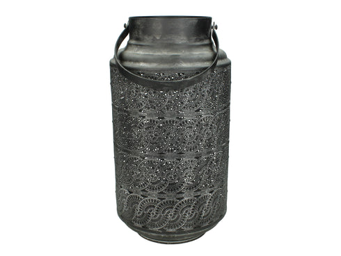 Laterne, Windlicht, Metall, orientalisch, Bohemian, 37cm