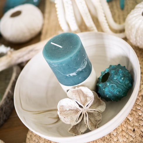 Bazar Bizar Keramik Schale, Obstschale, Dekoschale creme, D:23cm