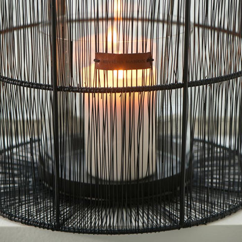 Riveria Maison Laterne Shanghai Metal Wire Hurricane , schwarz