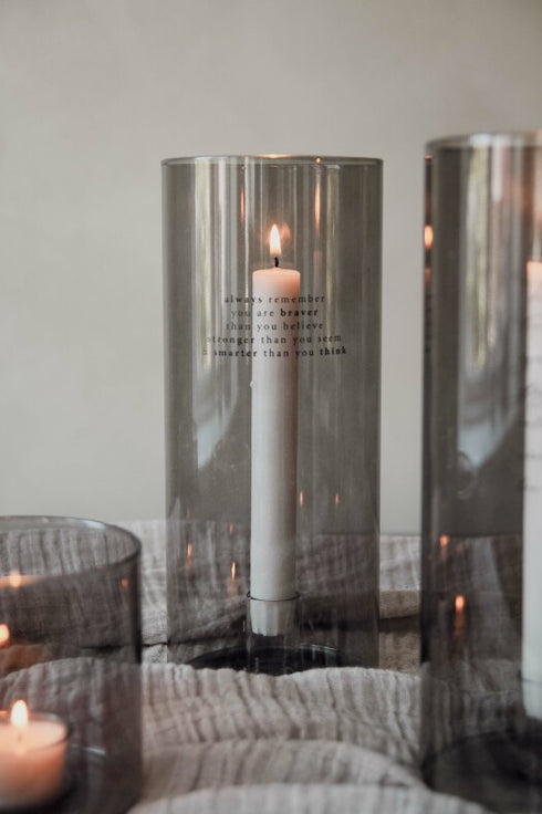 Majas Cottage, Windlicht hoch, Teelichhalter brave, schwarz