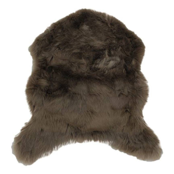 Kunstfell, Schaffellimitat, Stuhlkissen, beige-braun