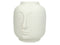 Moderne Skandi Vase Face, weiß