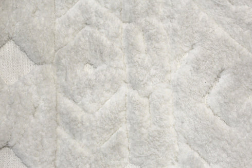 Kuschliger Boho Teppich mit 3D Effekt und geflochtenen Fransen, elfenbein, 160x230cm