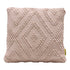 Boho Makramee Kissen Ibiza, Dekokissen Raute 45x45cm, natur, handmade