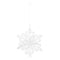 Bloomingville Hängedeko, Ornament, Schneeflocke, Weihnachtsdeko, Papier, handmade