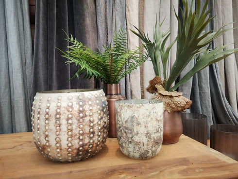 BLOOM, Scandi Vase, Dekovase, Antik Kupfer, rose gebürstet