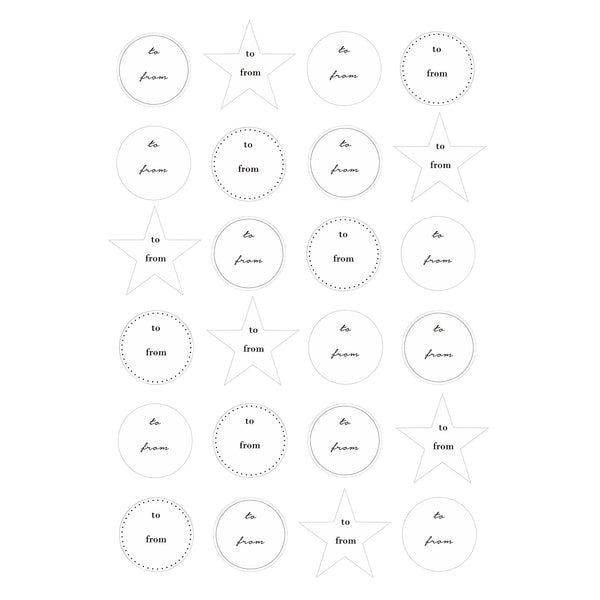 Bloomingville Geschenkaufkleber, 24 Stk.