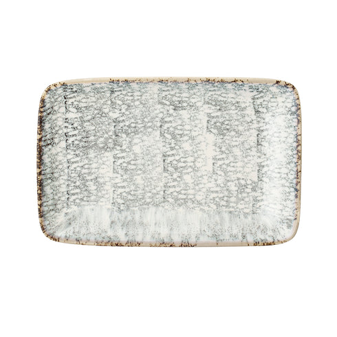 Bloomingville, Teller, Servierplatte klein, Steinzeug, grau