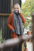 Knit Factory Strickjacke lang, Strickcardigan mit Taschen langarm, camel