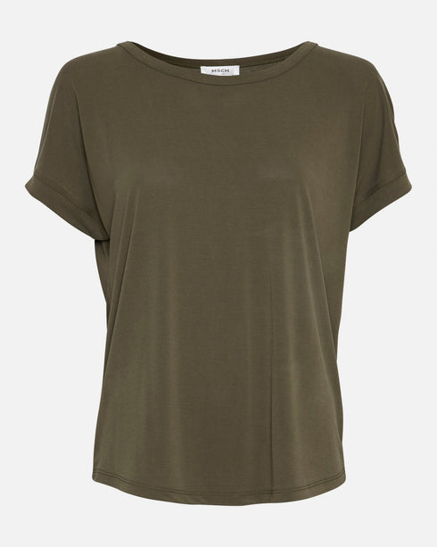 Moss Copenhagen - FENYA MODAL TEE- T-Shirt kurzarm, grau-grün