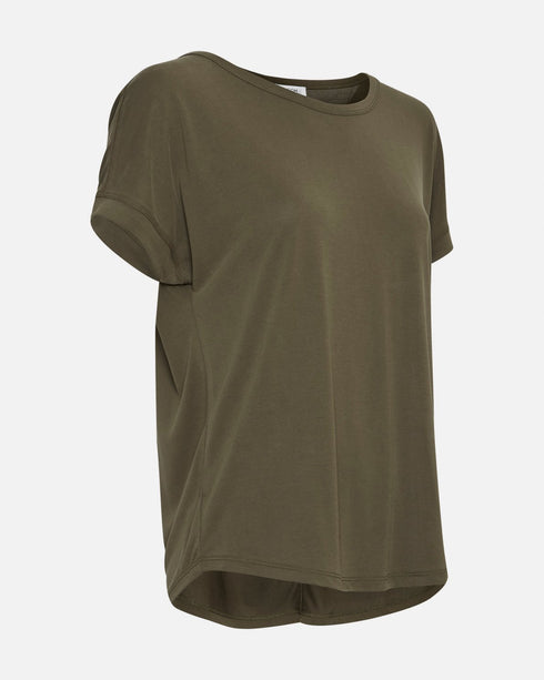 Moss Copenhagen - FENYA MODAL TEE- T-Shirt kurzarm, grau-grün