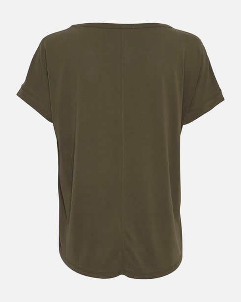 Moss Copenhagen - FENYA MODAL TEE- T-Shirt kurzarm, grau-grün