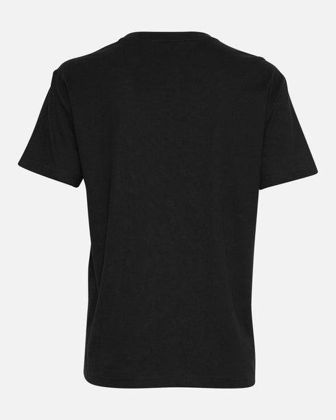 Moss Copenhagen - LIV ORGANIC LOGO TEE - T-Shirt kurzarm, schwarz, mit Logo