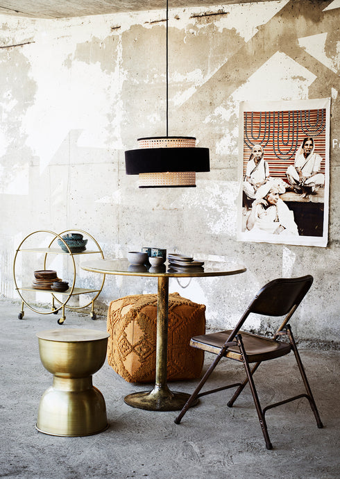 Madam Stolz Kaffeetasse, Henkelbecher Steinzeug, türkis-braun