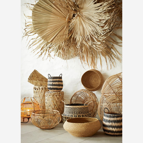 Boho Tischlampe Rattan