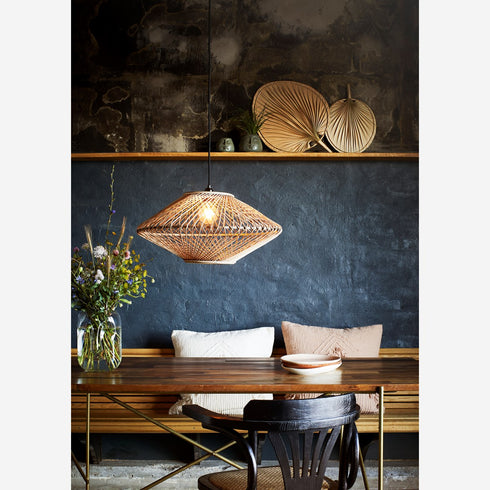 Boho Hängedeko Palmblatt, groß, Wanddekoration