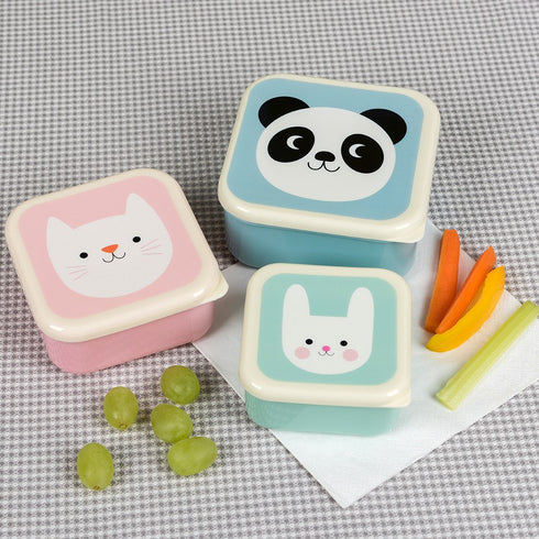 Snackdosen 3er Set Panda, Katze Und Häschen, REX London