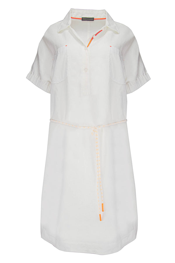 Twenty Six Peers Leinenkleid, weiß - Fair Trade