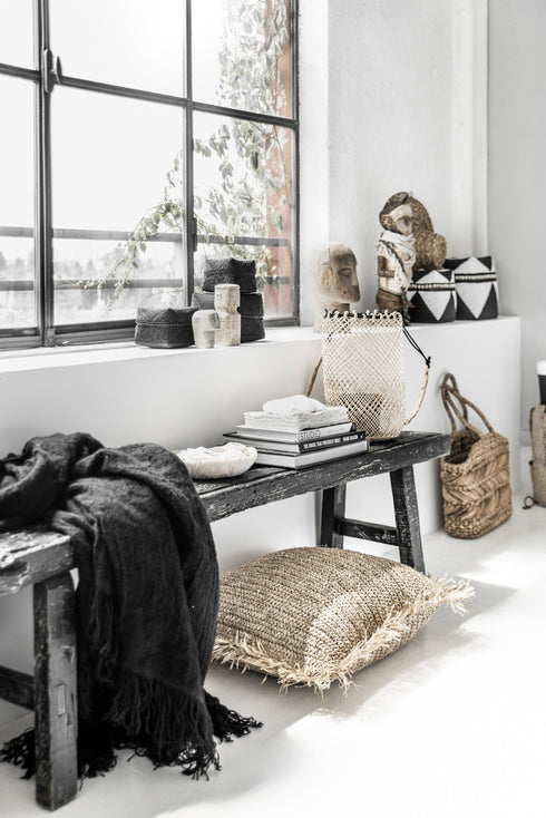 Bazar Bizar Bastkissen, Boho Kissen 60x60xm