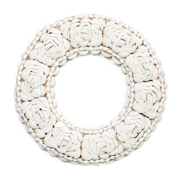 Boho Wanddeko Muschelkranz, Tischdekoration O Shell