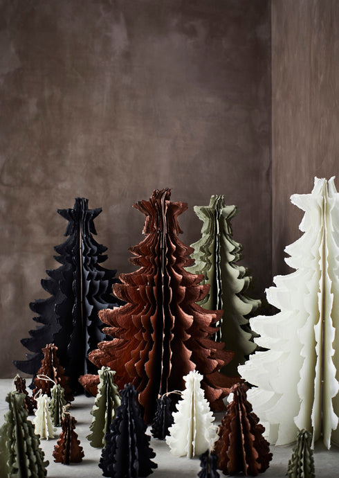 Madame Stolz, Hängedeko Weihnachtsbaum, upcycling cotton, ivory, SECONDLOVE