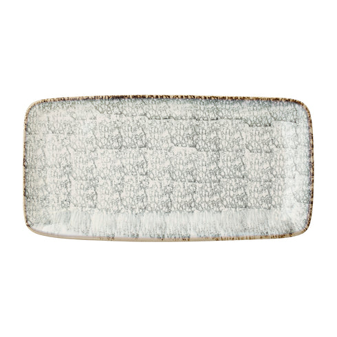 Bloomingville, Teller, Servierplatte groß Natasha, Keramik, Vintage, grau