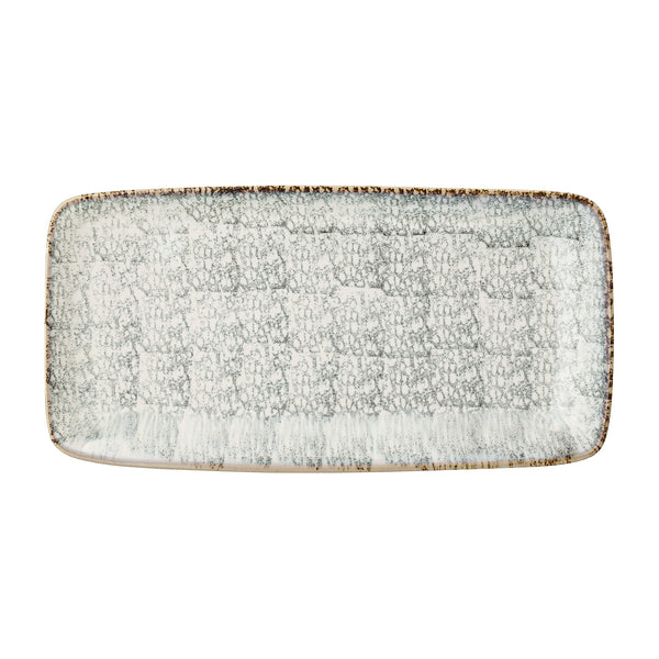 Bloomingville, Teller, Servierplatte groß Natasha, Keramik, Vintage, grau